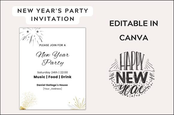 Easy New Year Party Invitation Letter Templates
