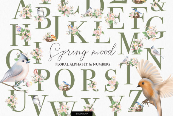 Elevating Seasonal Branding: The Strategic Value of High-Resolution Spring Alphabet Clipart