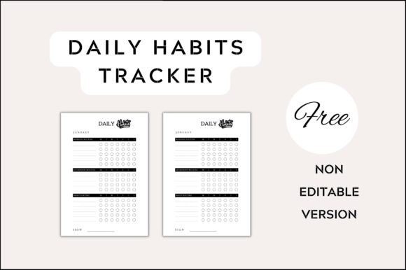 Master Your Routine with a Customizable Daily Habits Tracker