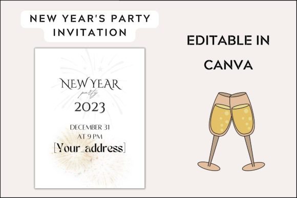 New Year Party Invitation for Employees: Easy & Printable
