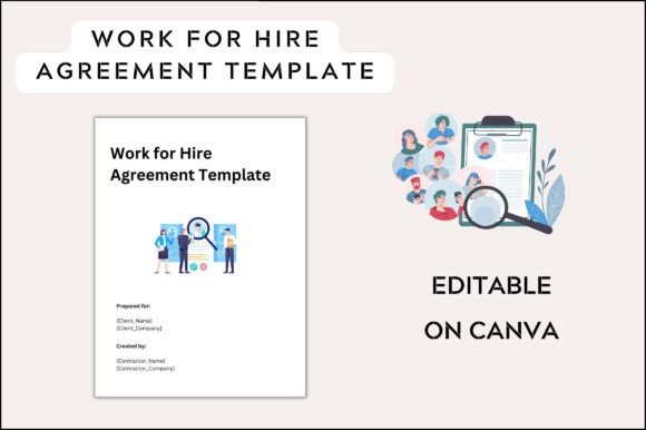 Professional Work for Hire Contract Printable Templates