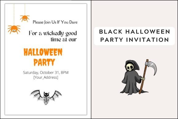 Spooky Halloween Invite Card Templates for Your Party
