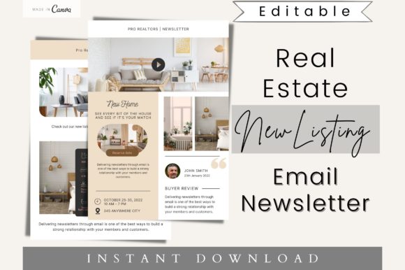 Streamlining Client Communication with a Real Estate Email Newsletter Template
