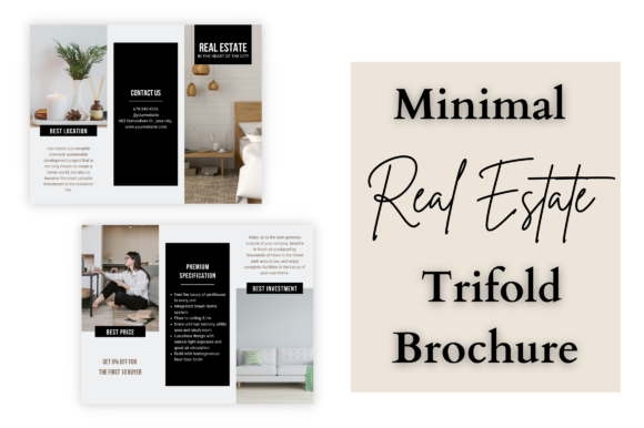 Streamlining Client Outreach with a Minimal Real Estate Trifold Brochure