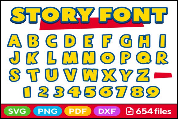 Unlocking Creative Potential with Story Alphabet SVG, PNG, PDF, and DXF Files